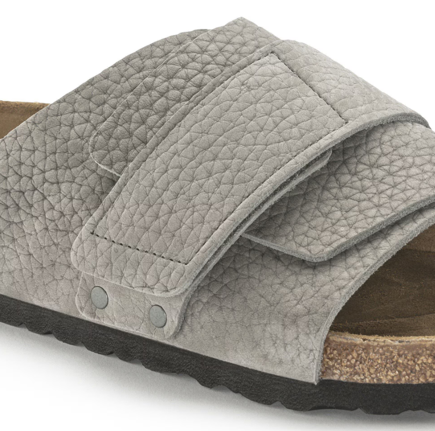 Birkenstock Kyoto Nubuck Leather Desert Buck Whale  - Gray, Regular