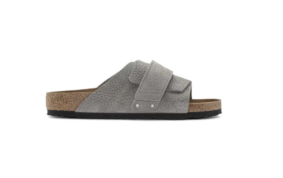 Birkenstock Kyoto Nubuck Leather Desert Buck Whale  - Gray, Regular