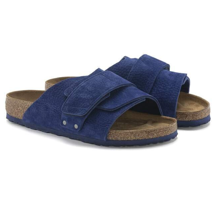 Birkenstock Kyoto Nubuck Leather Desert Buck Indigo Blue  Regular