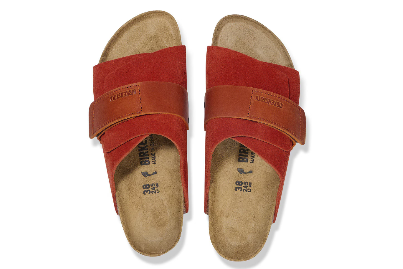 Birkenstock Kyoto Nubuck Leather/Suede Rust Brown  Narrow