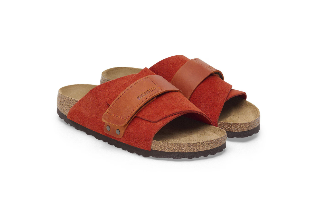 Birkenstock Kyoto Nubuck Leather/Suede Rust Brown  Narrow