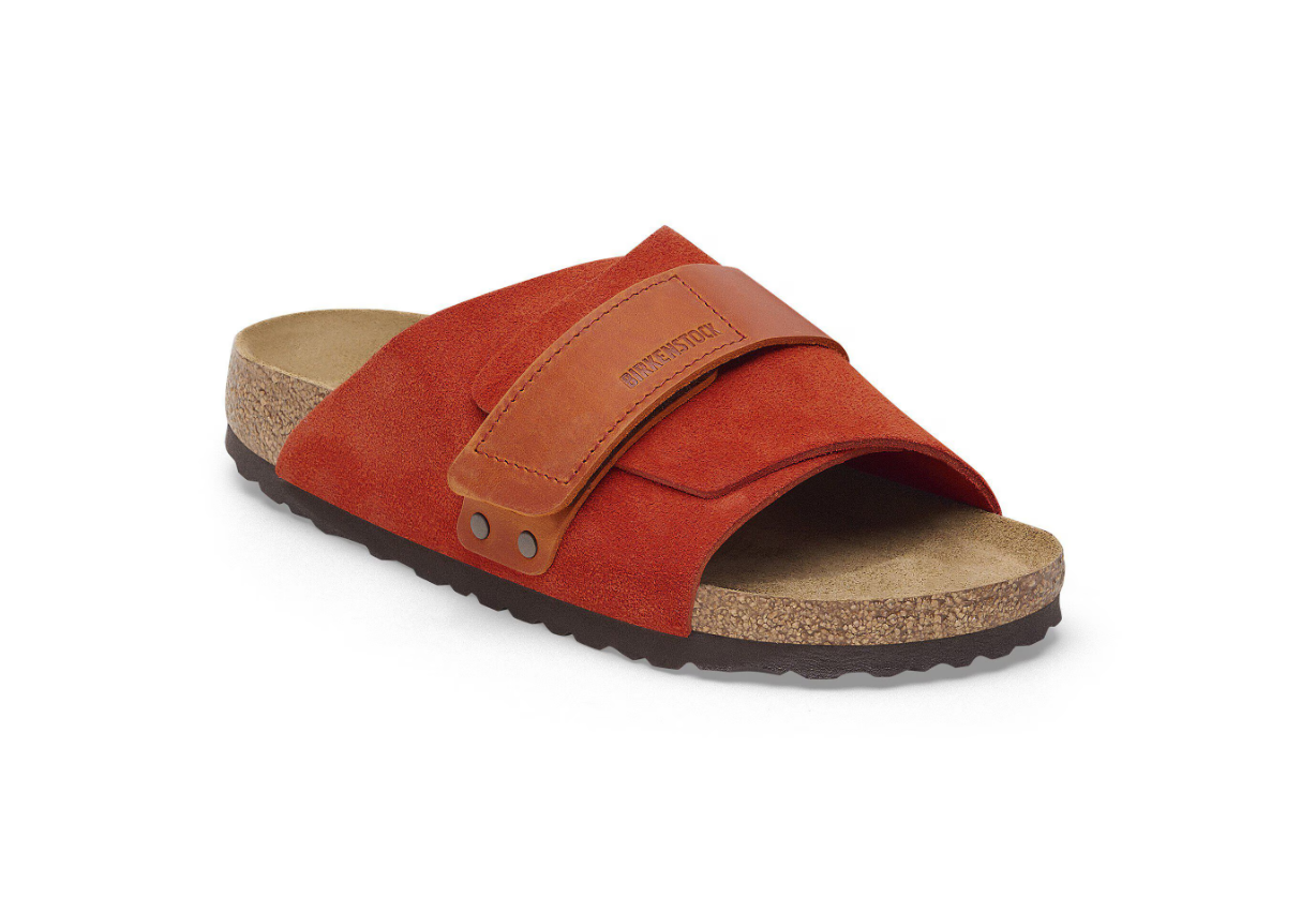 Birkenstock Kyoto Nubuck Leather/Suede Rust Brown  Narrow