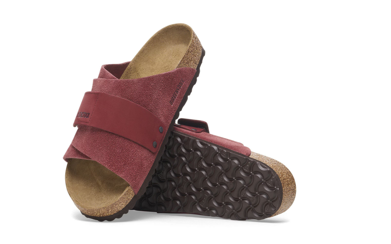 Birkenstock Kyoto Nubuck-Suede Leather Zinfandel  Narrow