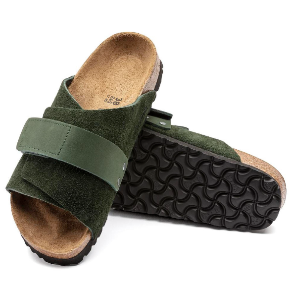 Birkenstock Kyoto VL NU Suede Nubuck Mountain View Green  Regular