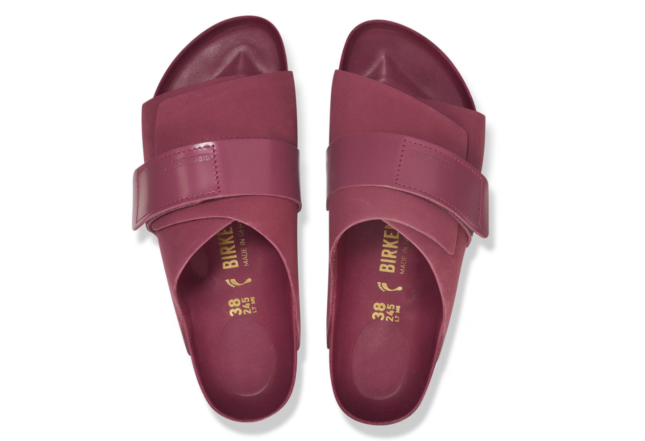 Birkenstock Kyoto Nubuck Leather Berry Crush  Narrow