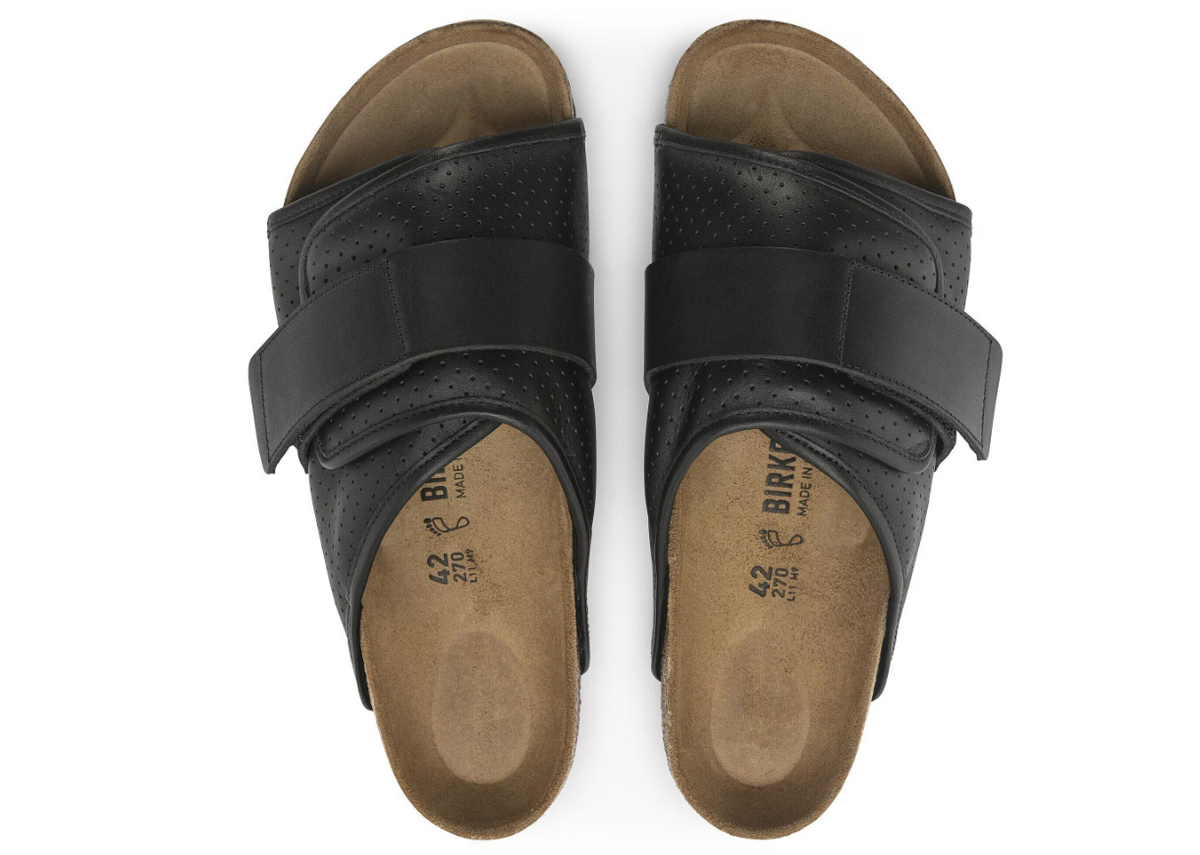Birkenstock Kyoto Leather Puff Pack Black  Regular