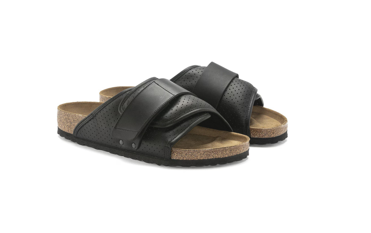 Birkenstock Kyoto Leather Puff Pack Black  Regular