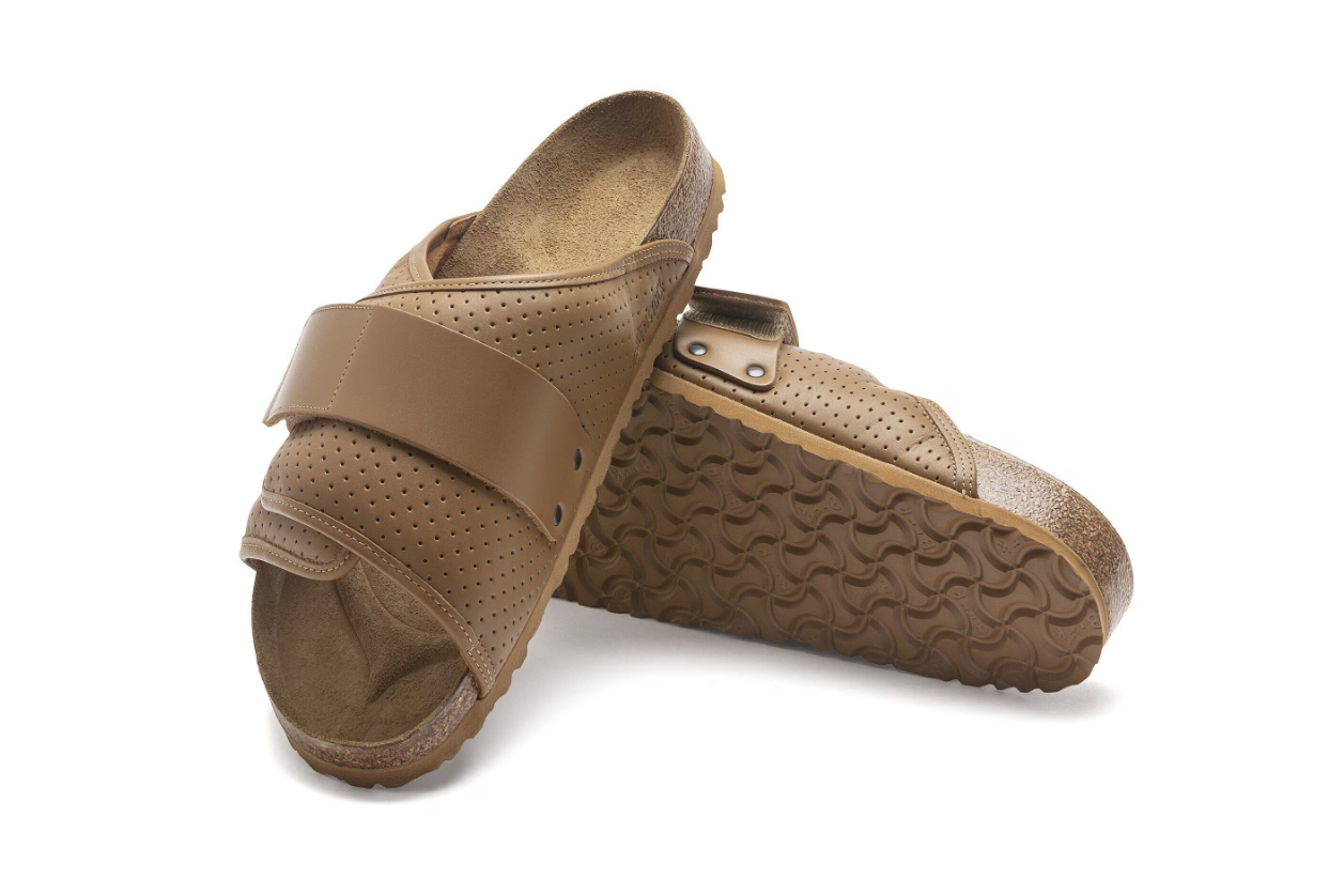 Birkenstock Kyoto Leather Puff Pack Cork Brown  Regular