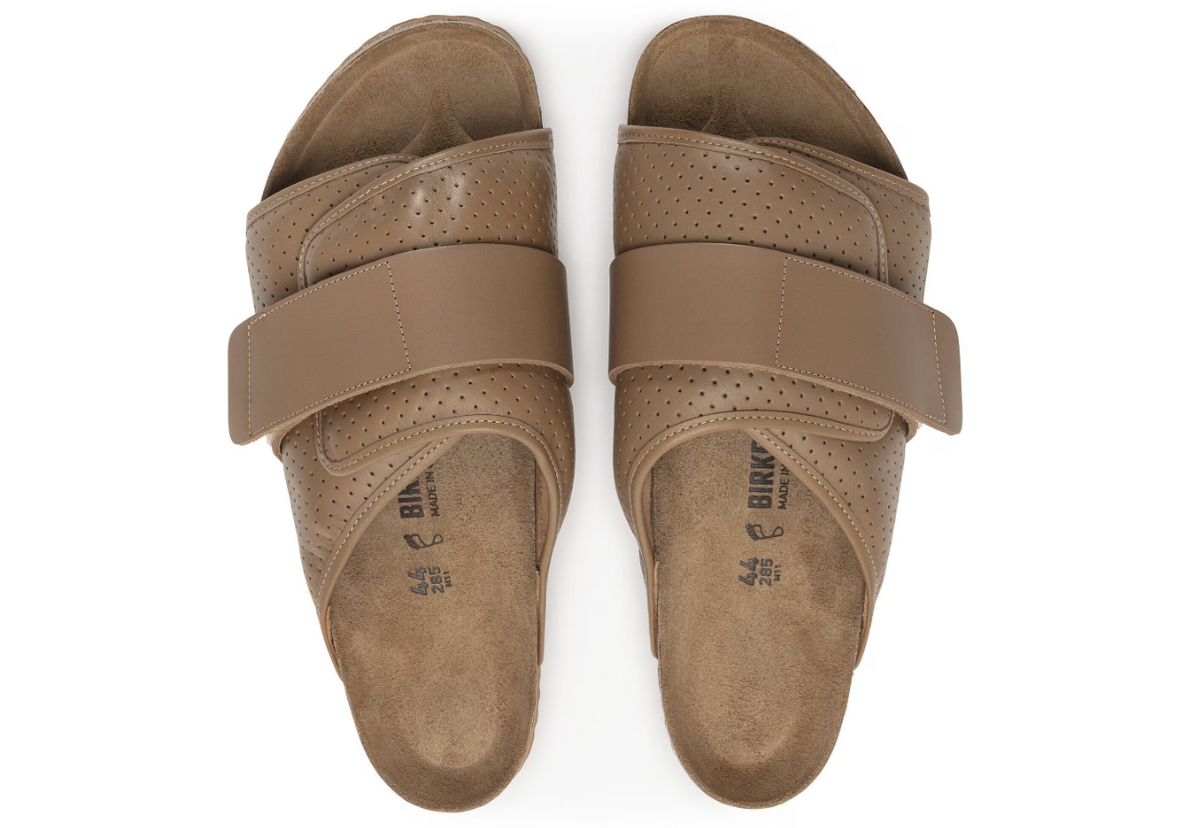 Birkenstock Kyoto Leather Puff Pack Cork Brown  Regular