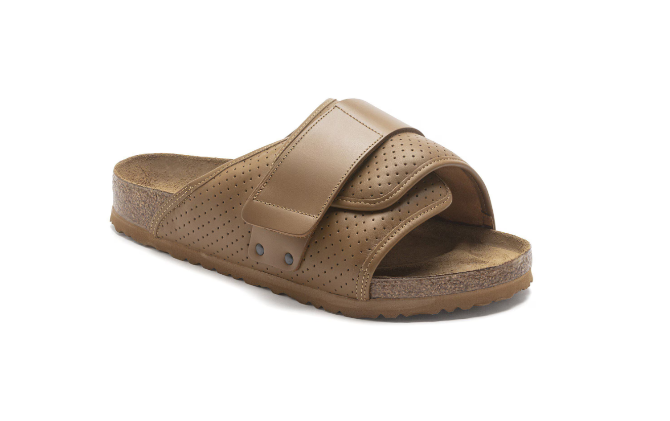 Birkenstock Kyoto Leather Puff Pack Cork Brown  Regular