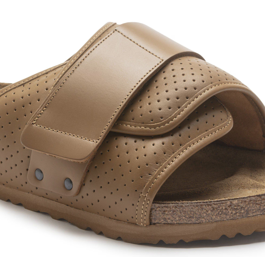 Birkenstock Kyoto Leather Puff Pack Cork Brown  Regular