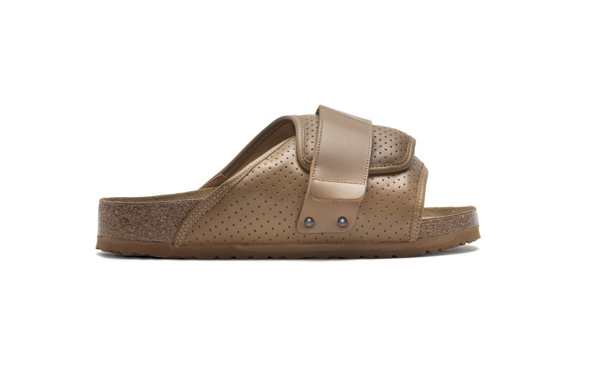 Birkenstock Kyoto Leather Puff Pack Cork Brown  Regular