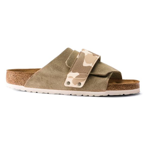Birkenstock Kyoto Suede Leather Gray Taupe  Narrow