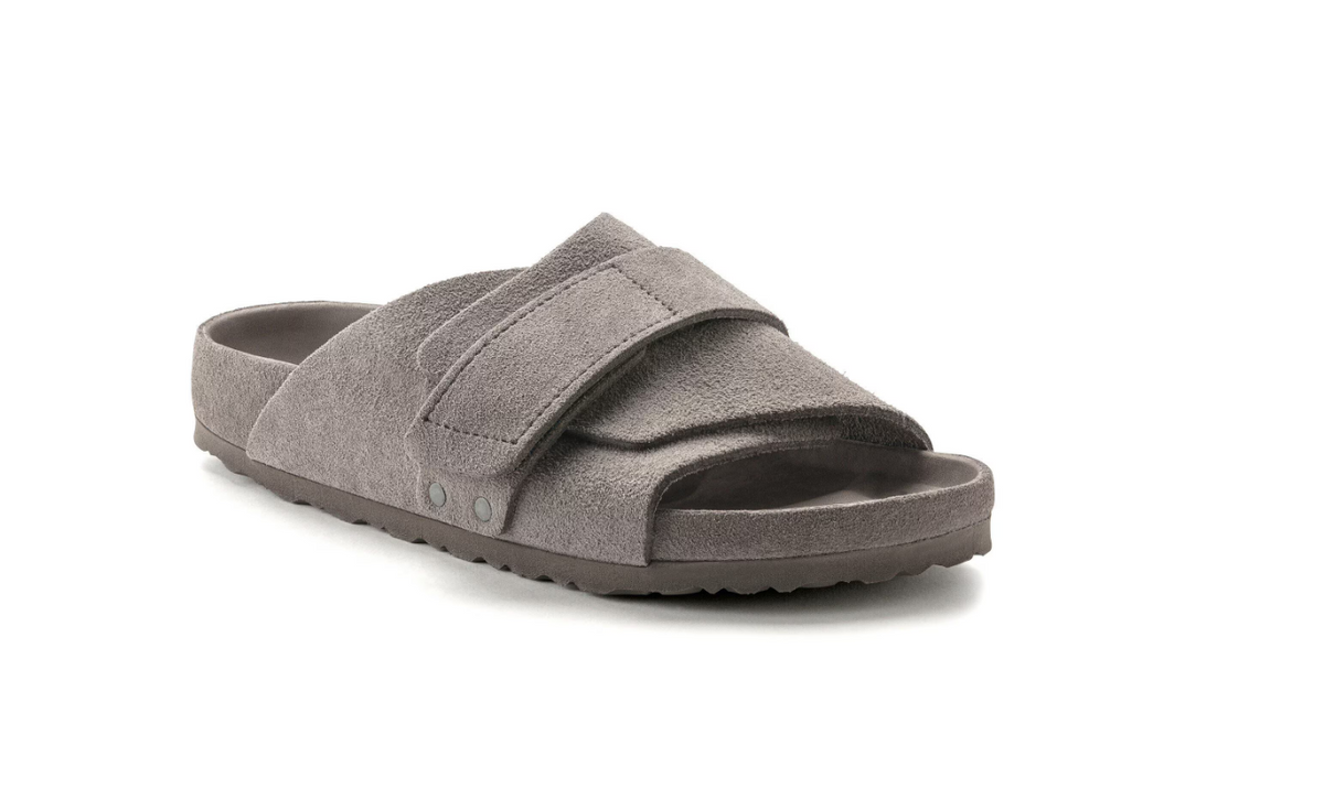 Birkenstock Kyoto Suede Leather Gray Taupe  Regular