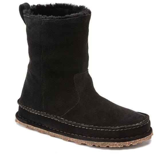 Birkenstock Lahti Suede Leather Black Boots  Regular