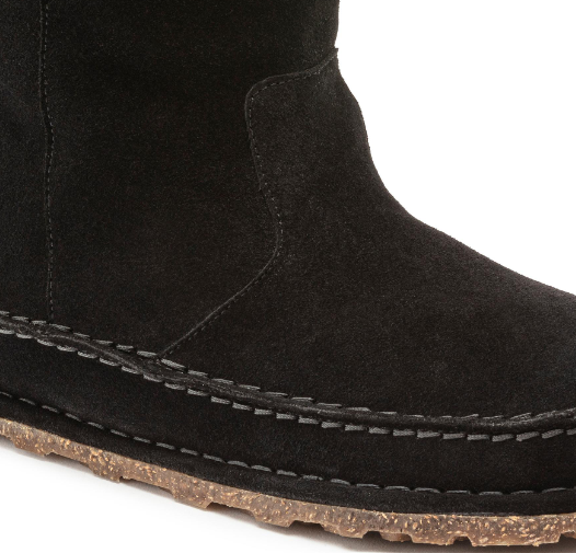 Birkenstock Lahti Suede Leather Black Boots  Regular