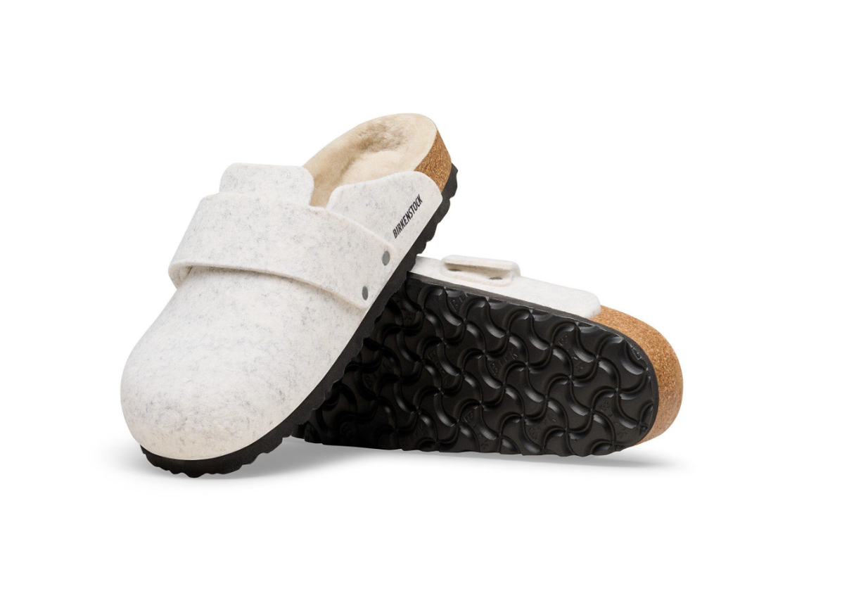 Birkenstock Loma Shearling Felt Oyster Narrow