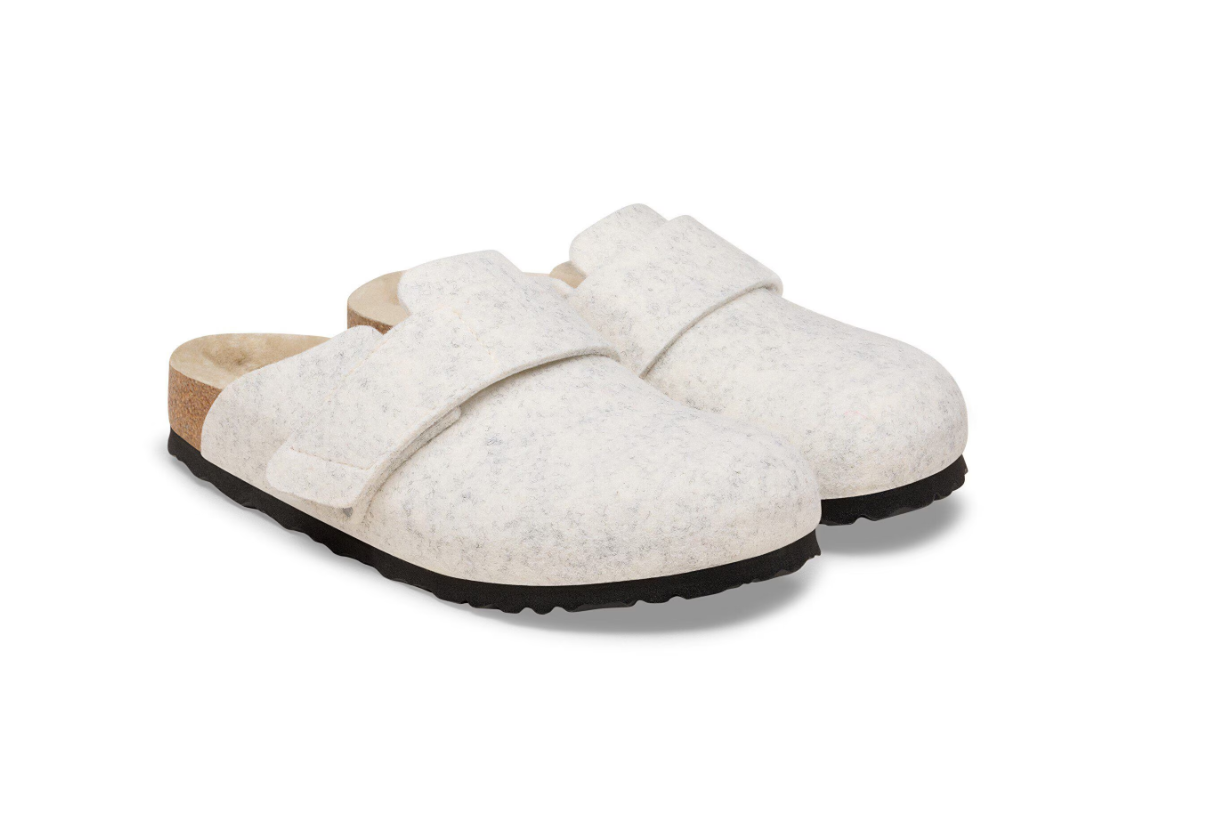 Birkenstock Loma Shearling Felt Oyster Narrow