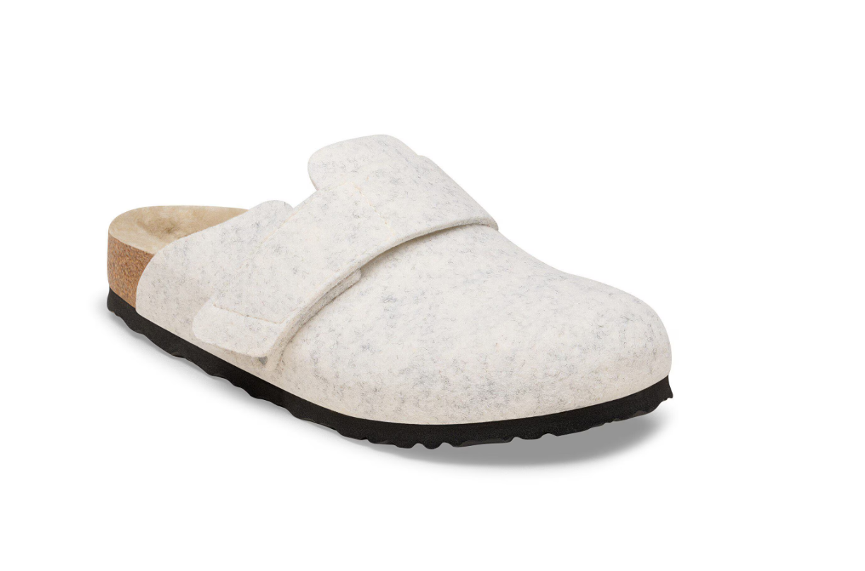 Birkenstock Loma Shearling Felt Oyster Narrow