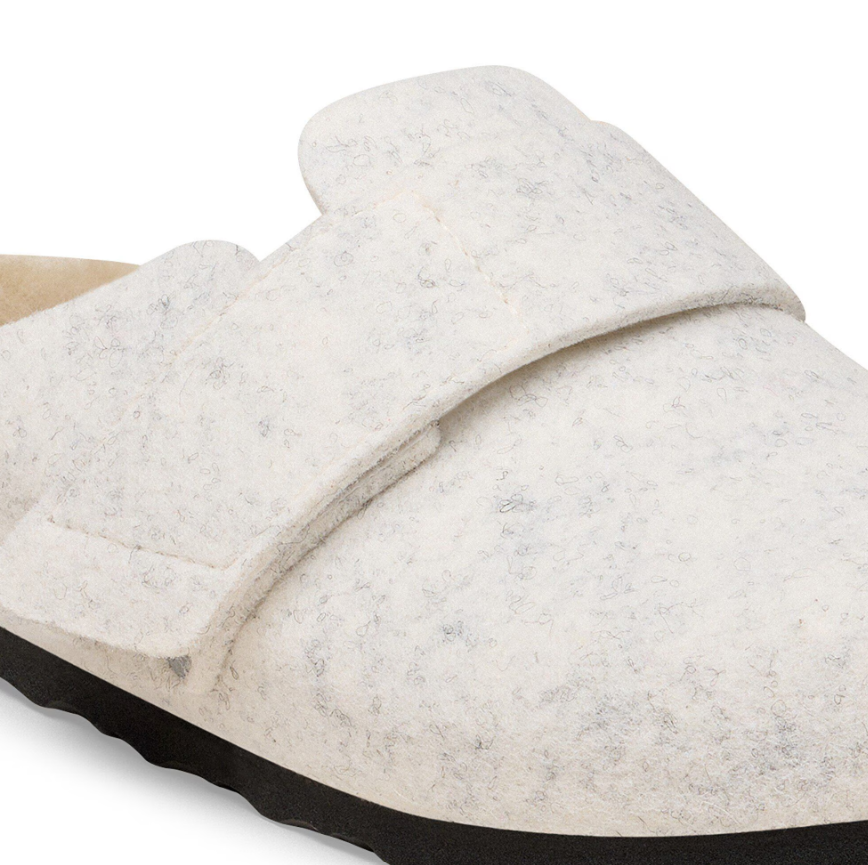 Birkenstock Loma Shearling Felt Oyster Narrow