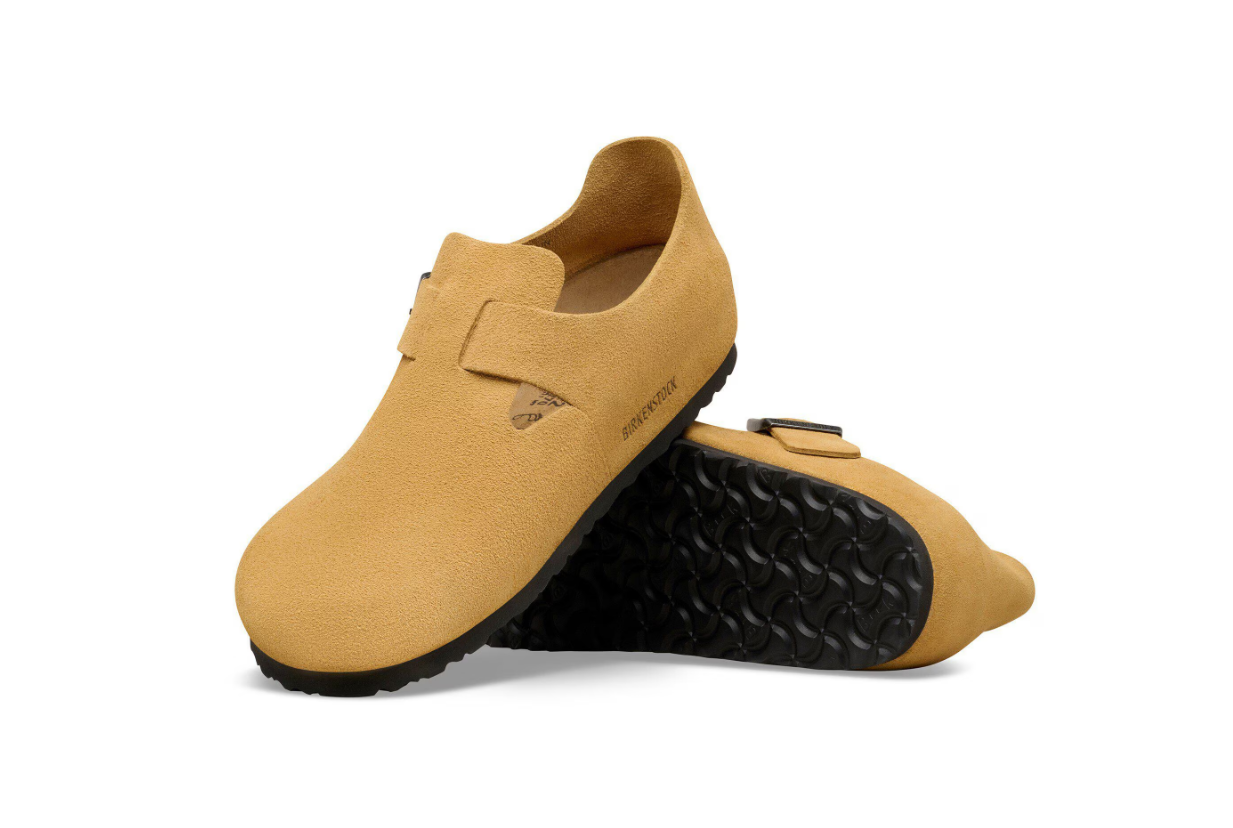 Birkenstock London Suede Leather Cork Brown Regular