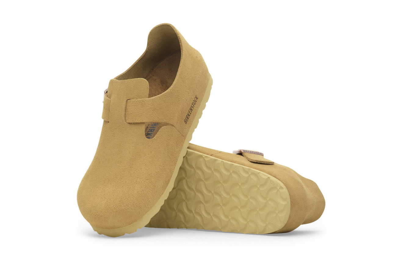 BIRKENSTOCK London Suede Leather Latte Cream  Narrow