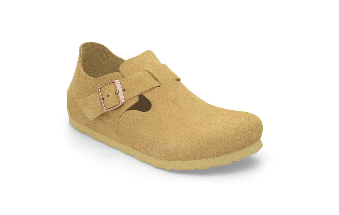 BIRKENSTOCK London Suede Leather Latte Cream  Narrow