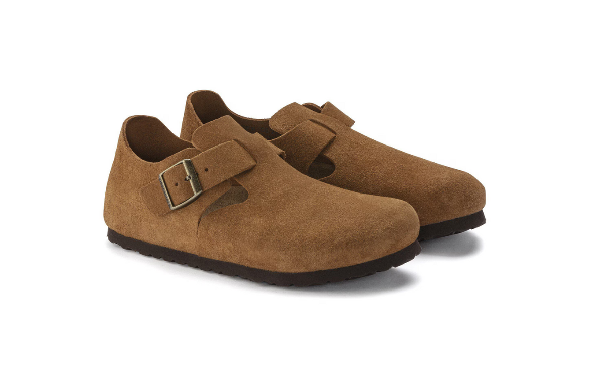 Birkenstock London Suede Leather Mink Regular