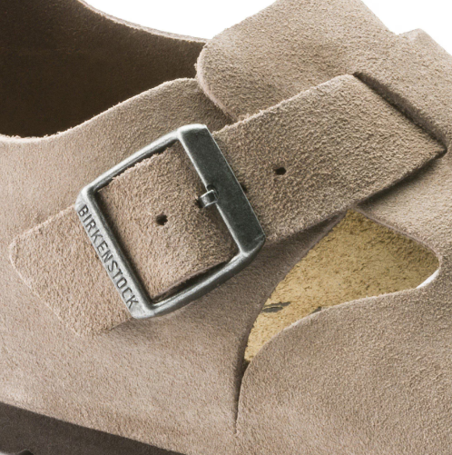 Birkenstock London Suede Leather - Taupe, Narrow