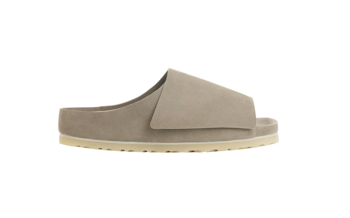 Birkenstock Los Feliz Suede Leather Sandals Taupe  Narrow