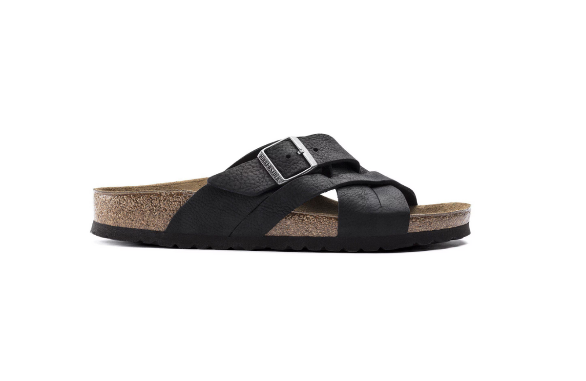 Birkenstock Lugano Oiled Leather Camberra  - Black, Regular