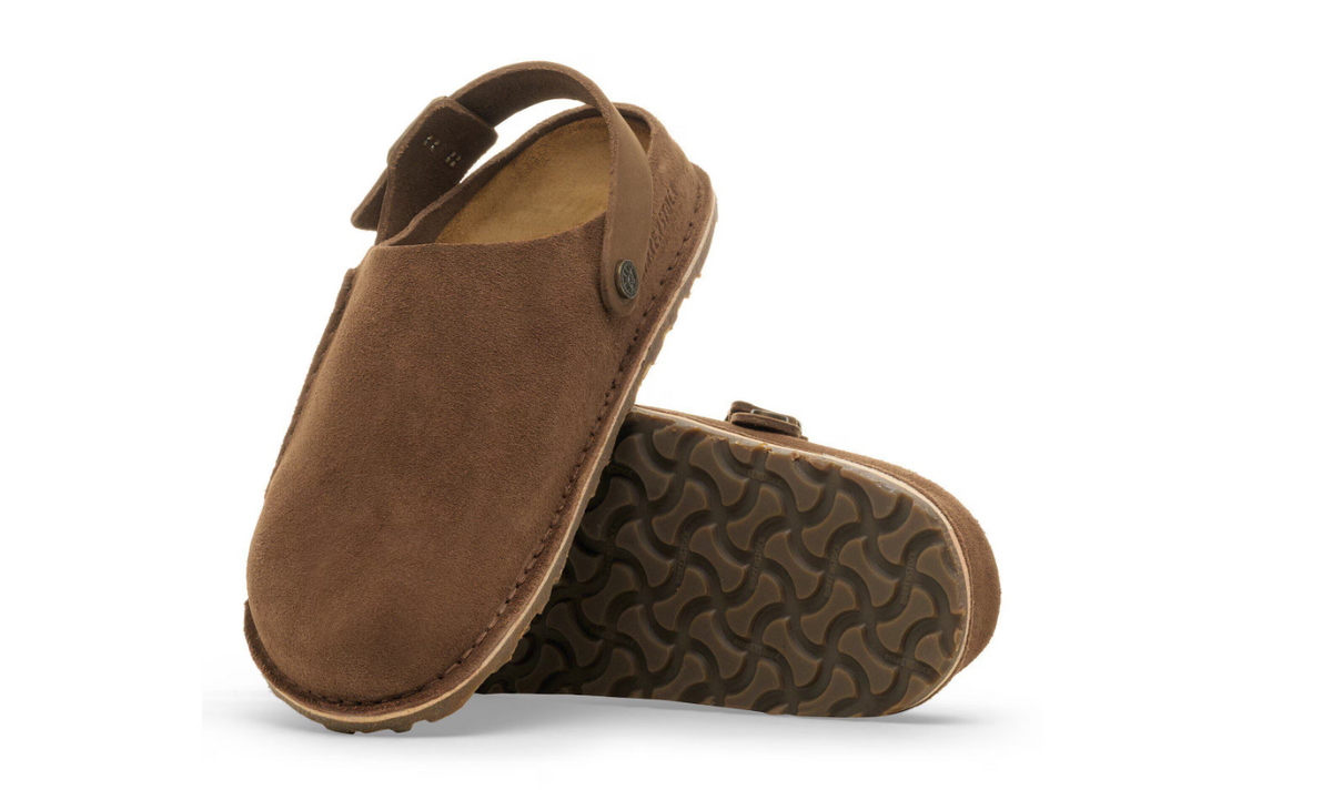 Birkenstock Lutry Premium Suede Leather Dark Tea Regular