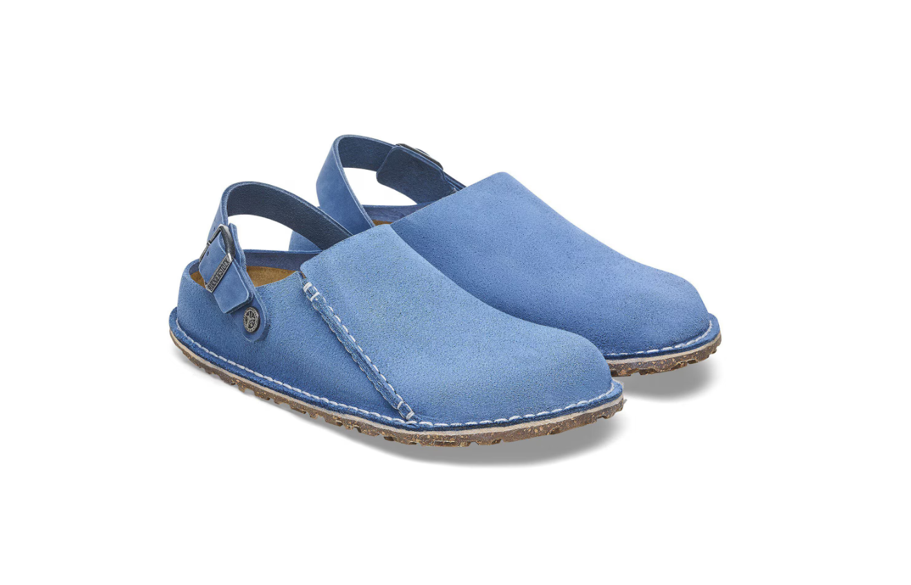 Birkenstock Lutry Premium Suede Leather Elemental Blue  Regular