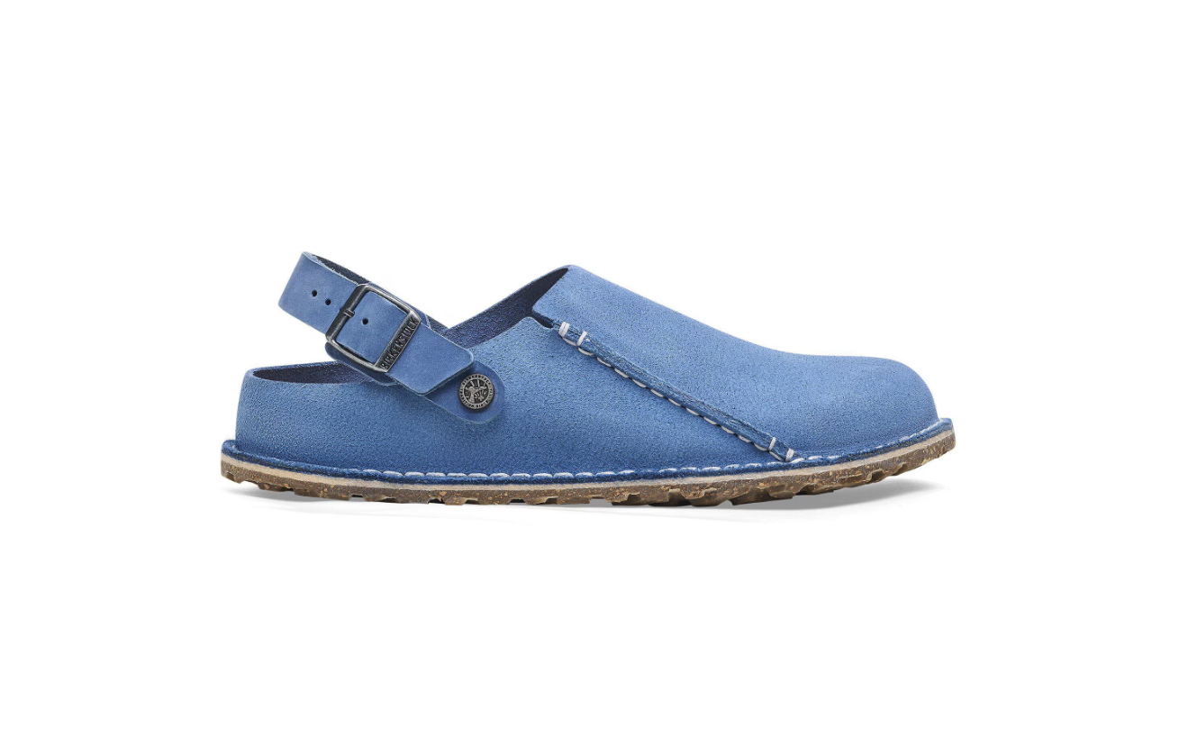 Birkenstock Lutry Premium Suede Leather Elemental Blue  Regular