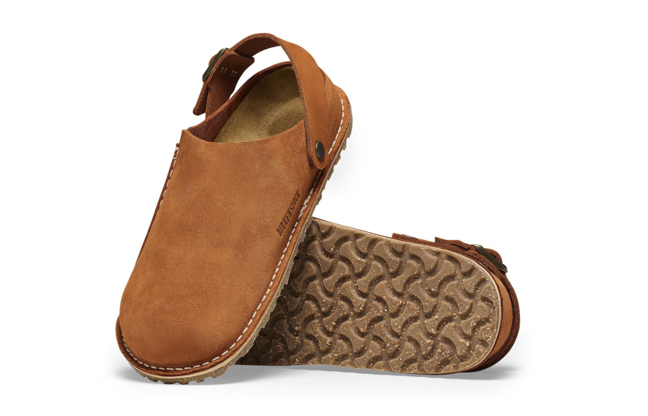 Birkenstock Lutry Premium Suede Leather Mink  Narrow