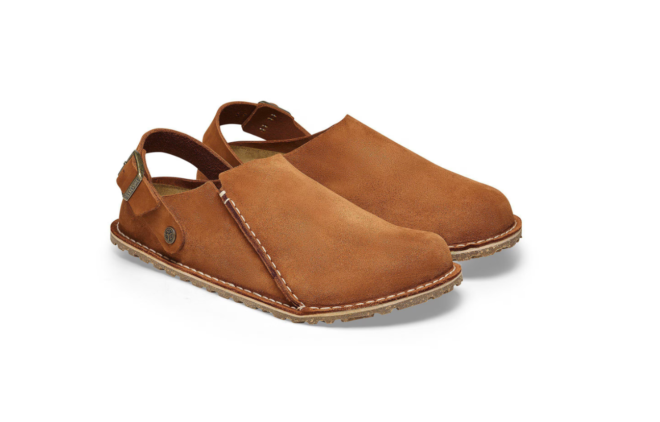 Birkenstock Lutry Premium Suede Leather Mink  Narrow