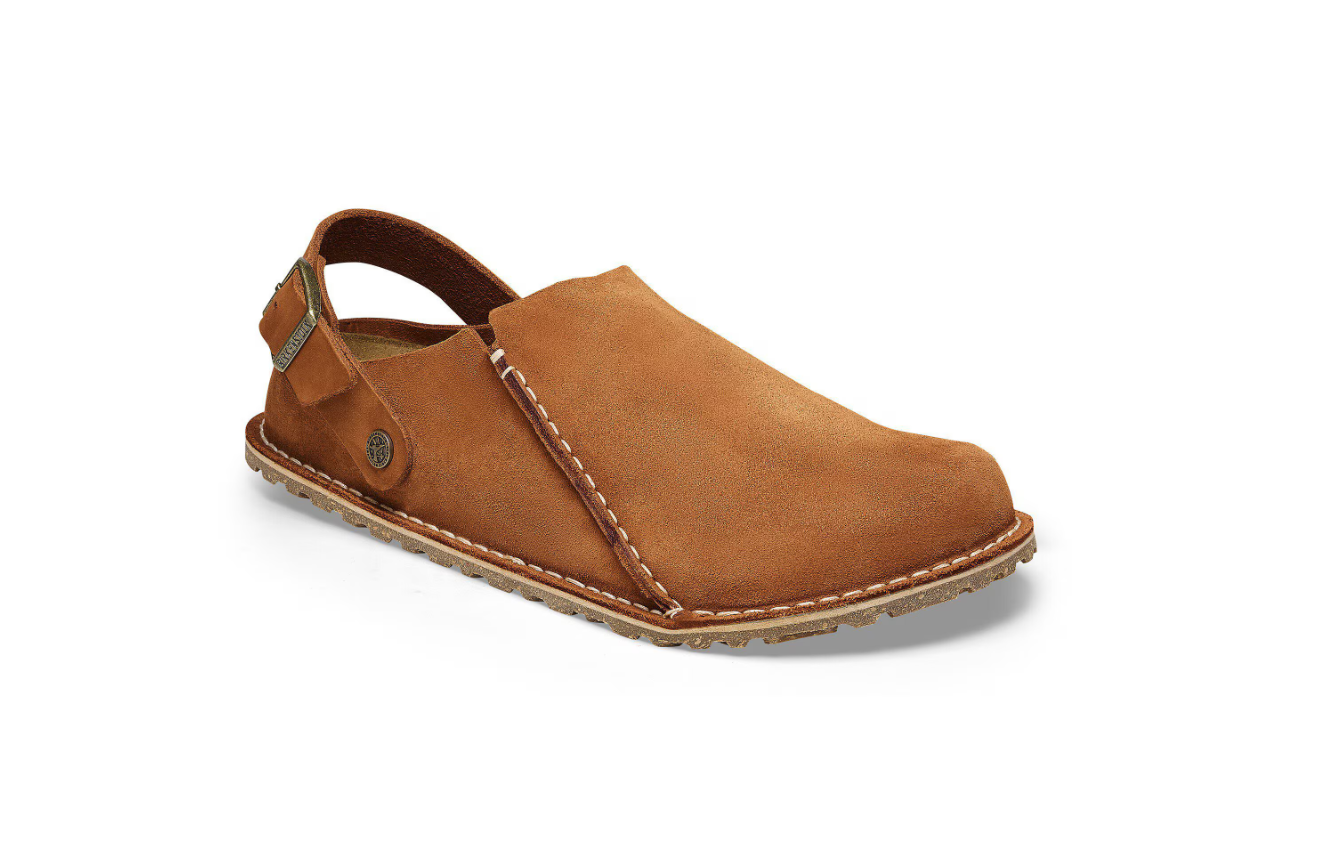 Birkenstock Lutry Premium Suede Leather Mink  Narrow