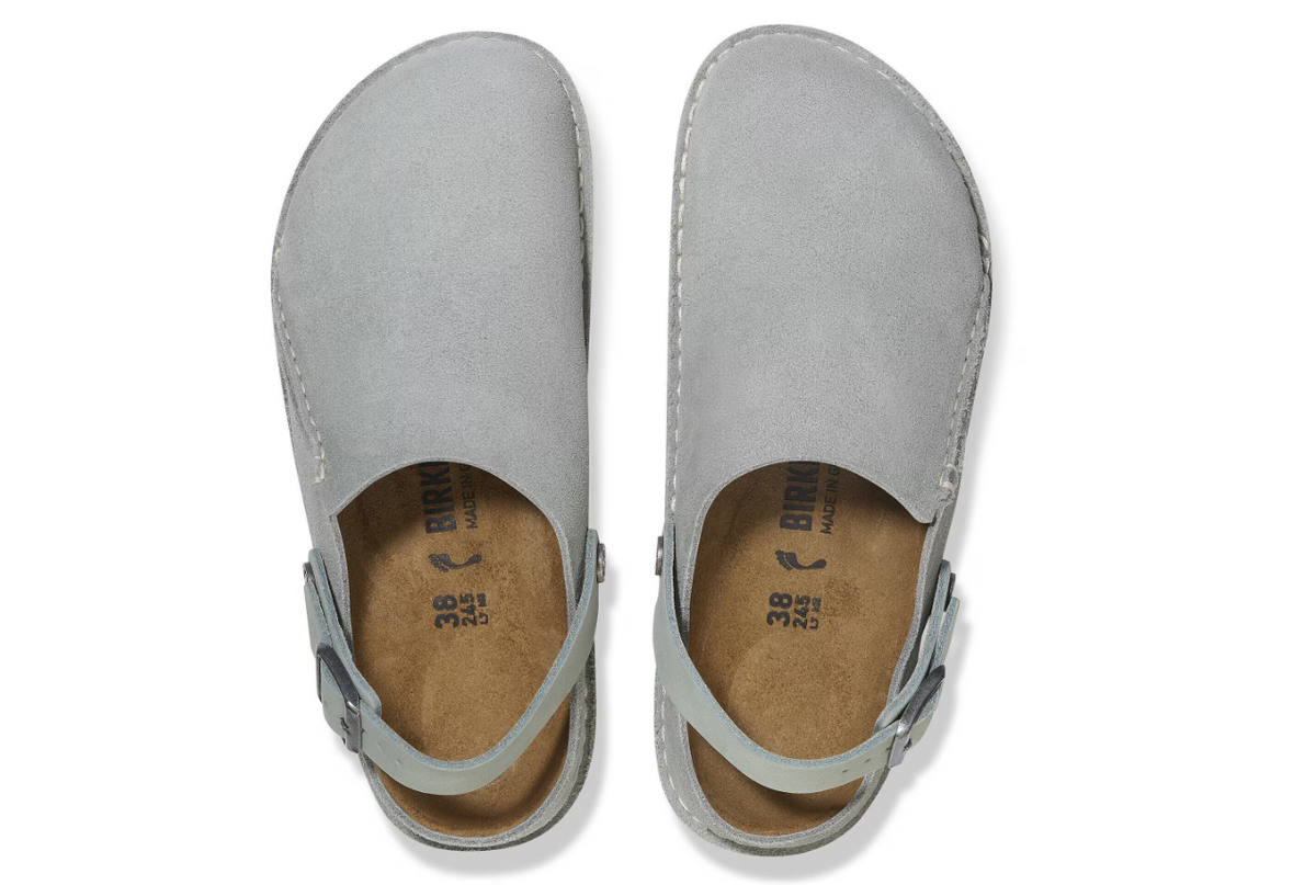 Birkenstock Lutry Premium Suede Leather Pure Sage  Regular