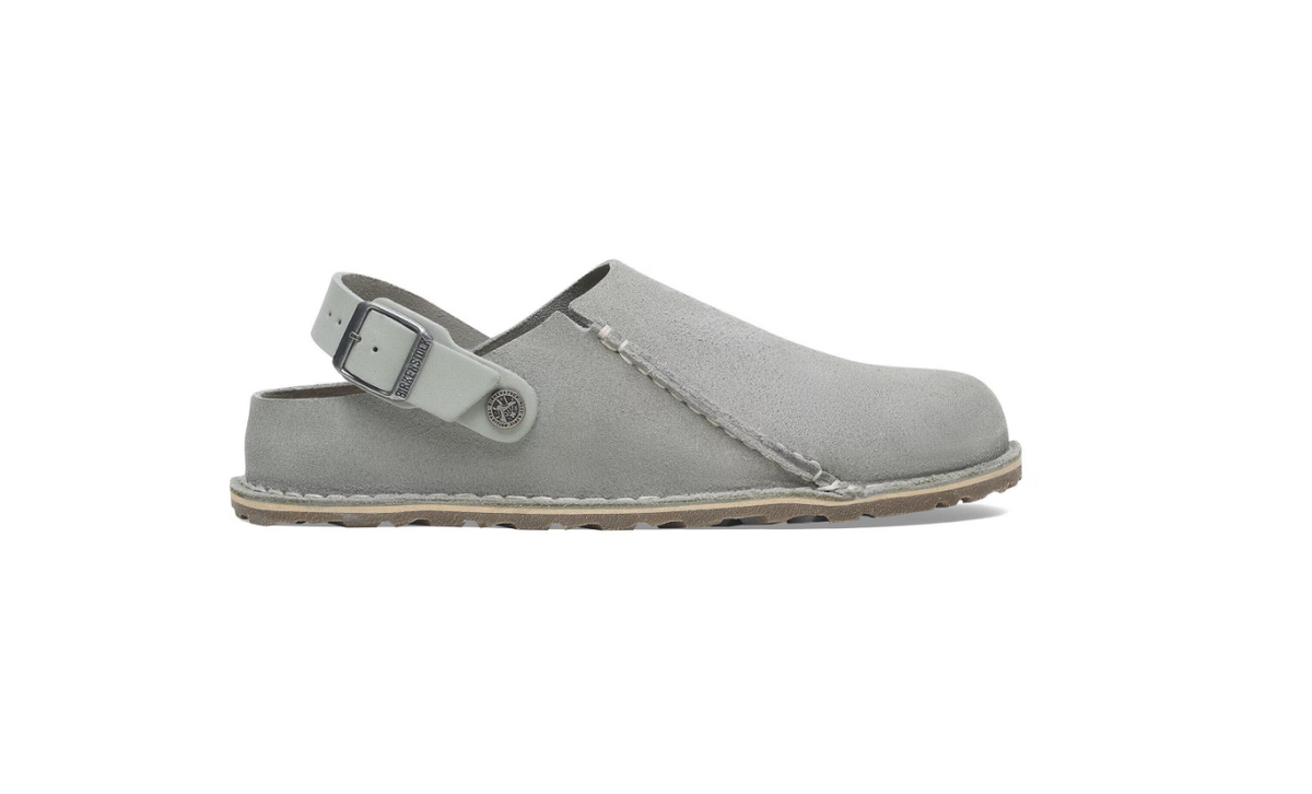 Birkenstock Lutry Premium Suede Leather Pure Sage  Regular