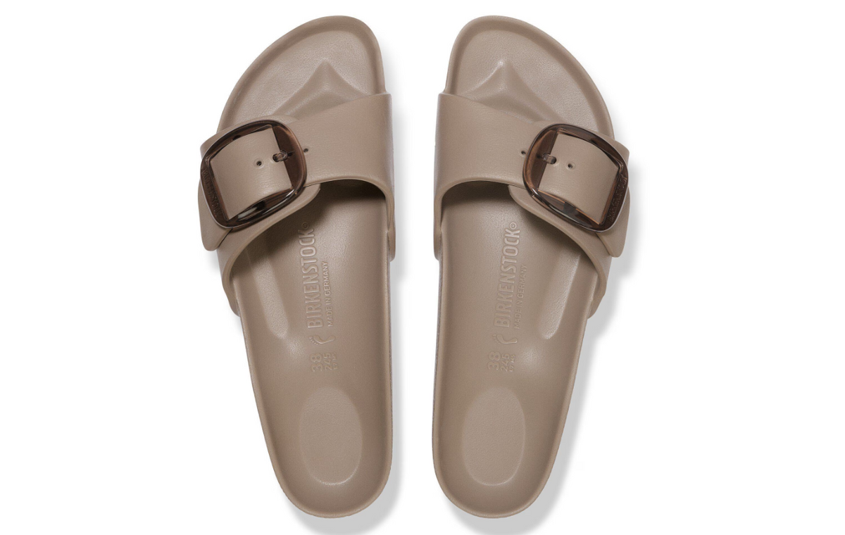 Birkenstock Madrid Big Buckle EVA Sandal Gray Taupe  Narrow - Gray Taupe, Narrow