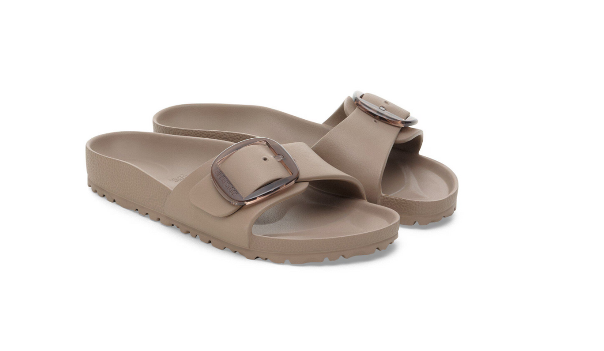 Birkenstock Madrid Big Buckle EVA Sandal Gray Taupe  Narrow - Gray Taupe, Narrow