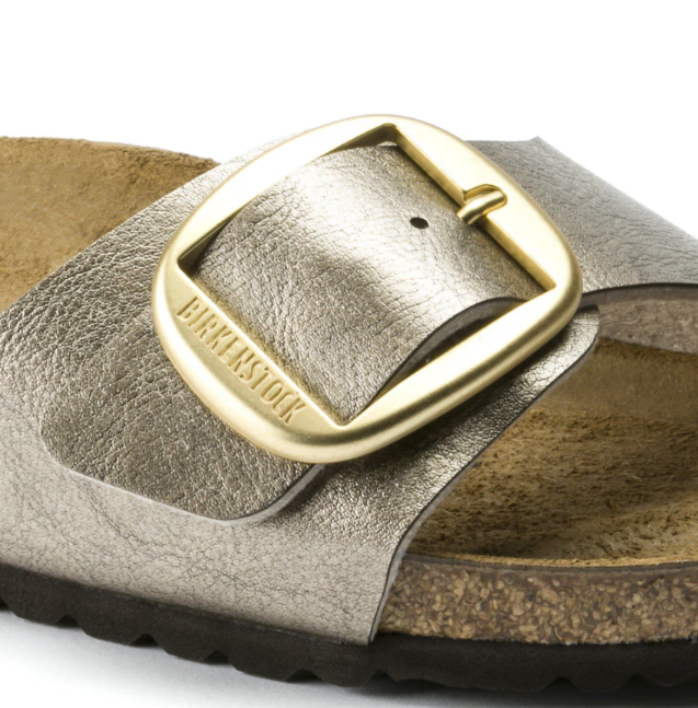 Birkenstock Madrid Big Buckle Birko-Flor Graceful - Taupe, Narrow
