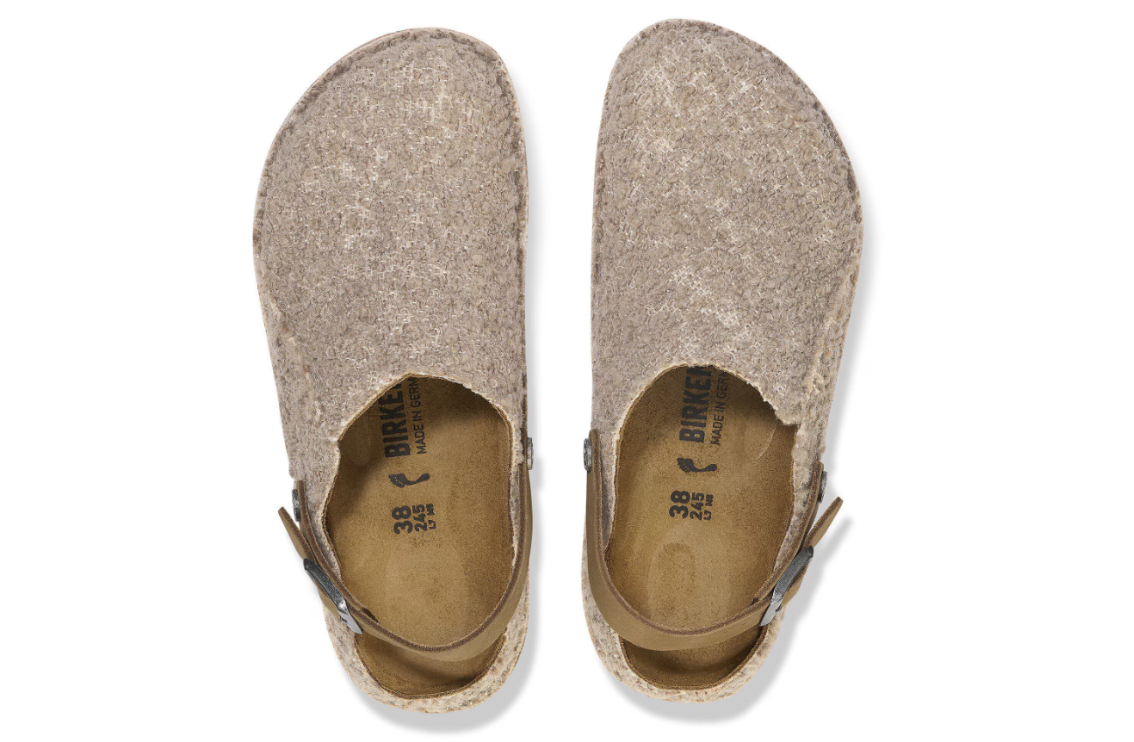 Birkenstock Lutry Premium Textile Gray Taupe Narrow
