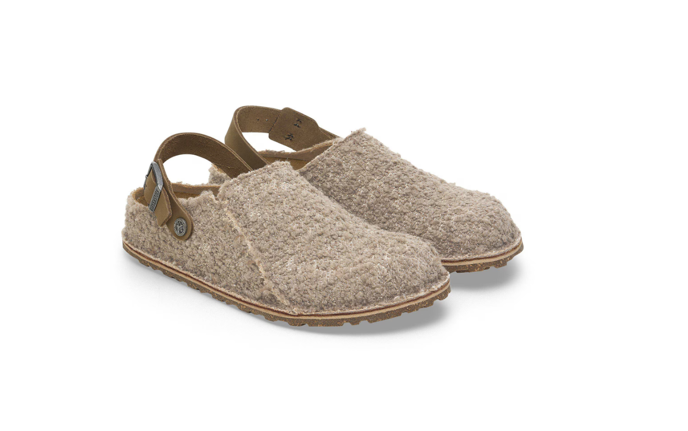 Birkenstock Lutry Premium Textile Gray Taupe Narrow