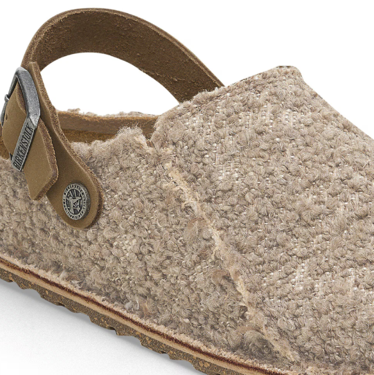 Birkenstock Lutry Premium Textile Gray Taupe Narrow