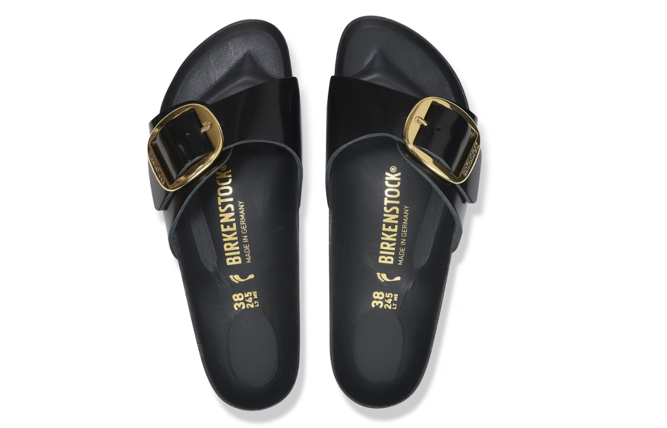 Birkenstock Madrid Big Buckle High Shine Black  Regular