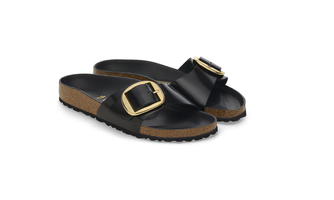 Birkenstock Madrid Big Buckle High Shine Black  Regular