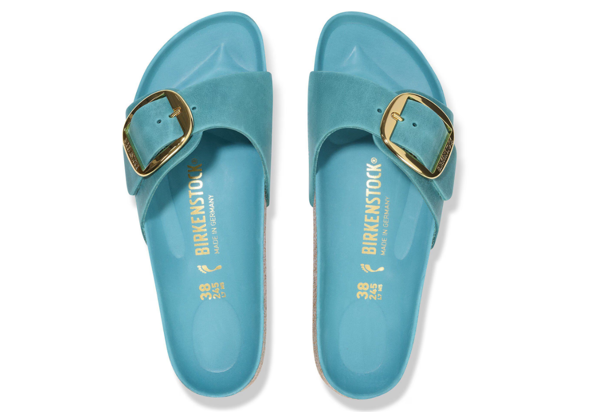Birkenstock Madrid Big Buckle Oiled Leather Biscay Bay  Narrow