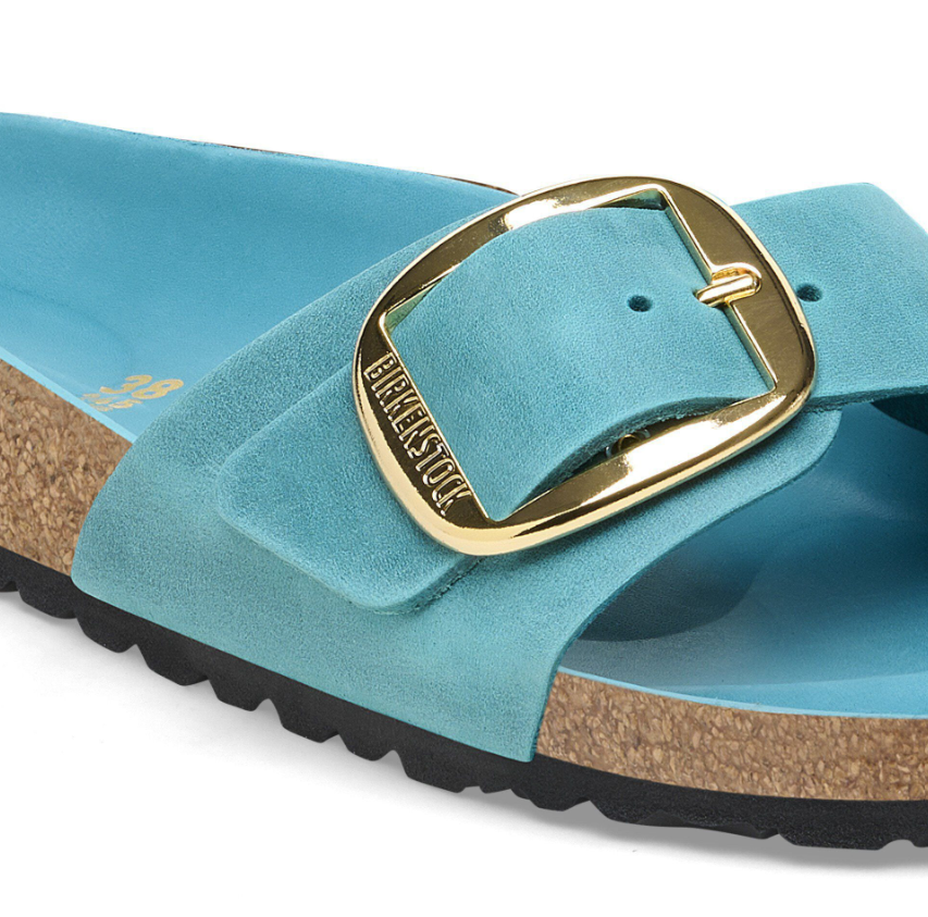 Birkenstock Madrid Big Buckle Oiled Leather Biscay Bay  Narrow