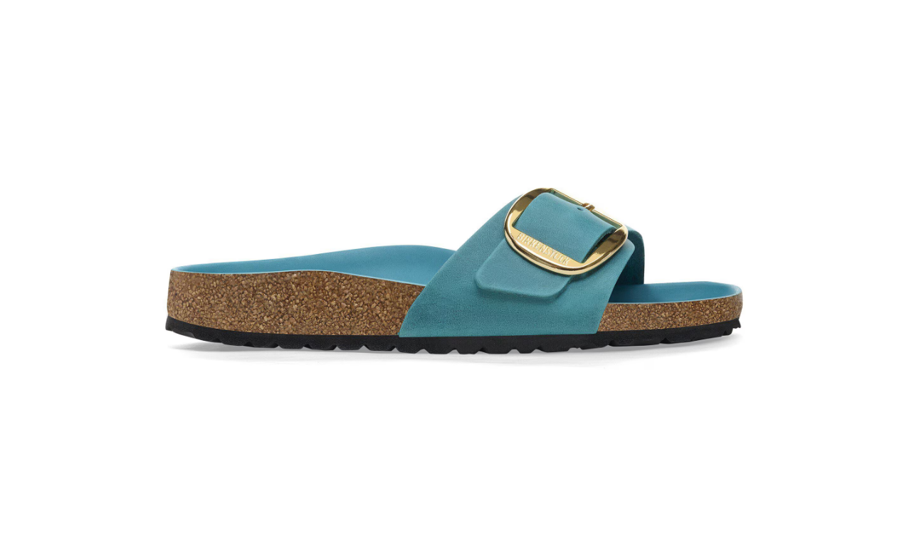 Birkenstock Madrid Big Buckle Oiled Leather Biscay Bay  Narrow